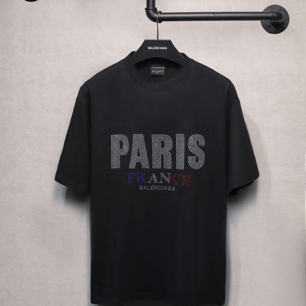 Balenciaga vintage PARIS diamond T-shirt short sleeves